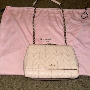 Kate Spade Light Pink Quilted Shoulder Bag